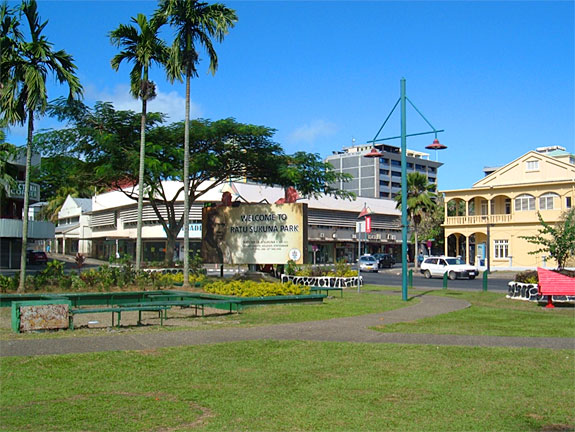 Downtown Suva, Fiji.