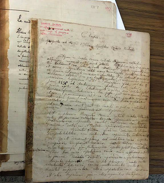 An example of a document from the 1800s.